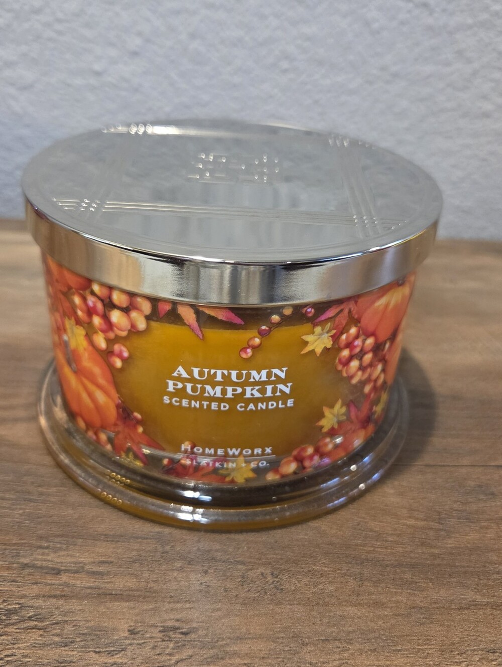 Homeworx Slatkin & Co. Autumn Pumpkin Candle -Tested